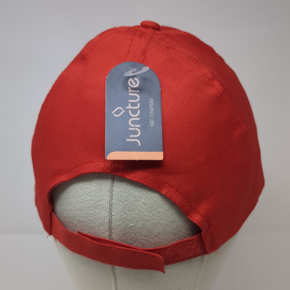 Juncture Strapback Hat Red One Size Solid Adjusta… - image 5